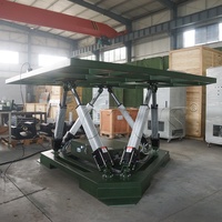 Conception dynamique de Simulation multi-angle d'attraction 6 dof hexapod 1000kg pour simulateur de vol simulateur de bateau