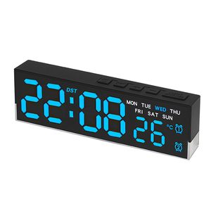 LED Bedside Lamp Clock with Gentle Ambient <b>Light</b> Temperature Display Fahrenheit Celsius <b>Switch</b> Night <b>Light</b> - Product Image 1