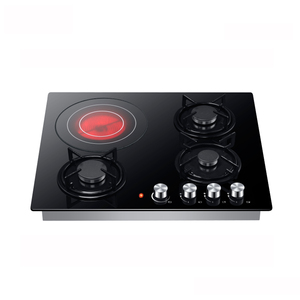 Zhongshan Nuoyi Acero inoxidable 4 quemadores Gas Placa eléctrica Inducción Construido en cocina infrarroja con soporte de sartén de hierro fundido - Product Image 3