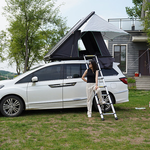 Tente de toit triangulaire en toile <span class=keywords><strong>Volkswagen</strong></span> pour SUV 4x4 tout-terrain, imperméable, pour <span class=keywords><strong>camping</strong></span> en extérieur, 4 personnes, été, quatre saisons - Product Image 4