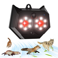 Pengusir Hama Taman Tenaga Surya dengan Lampu LED Strobo Mata Predator dan Pengisian Daya Tipe C