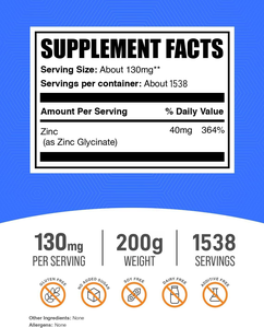 Premium Magnesium Calcium Eisen und Selen Supplement liefern besten Preis Lebensmittel zusatzstoff 99% Zink Glycinat Pulver für die Gesundheit - Product Image 2