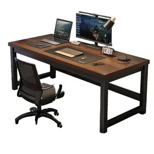 现代家庭办公电脑桌简单单或双可伸缩卧室宿舍使用