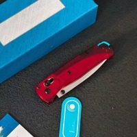 Couteau de poche pliant à levier BM 535, manche en acrylique, outil tactique multifonctionnel EDC