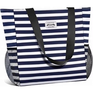 Échantillon Gratuit Sac Fourre-tout Femme en EVA et Polyester Imperméable, Nouvelle Mode Plage Été, Sacs à Main en Caoutchouc Personnalisés - Product Image 6