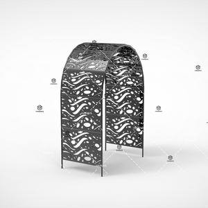 Arche de jardin en métal avec nouveau design Arches de jardin en <span class=keywords><strong>fer</strong></span> enduit de poudre noire Treillis de <span class=keywords><strong>tonnelle</strong></span> en <span class=keywords><strong>fer</strong></span> pour pelouse de jardin - Product Image 3