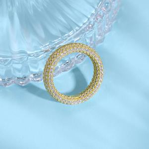 แหวนชุบทอง14K 925เงินสเตอร์ลิงแหวนฮิปฮอปกับเครื่องประดับงานหมั้นและงานแต่งงานสำหรับทุกเพศ - Product Image 6