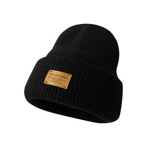 Chapeau en tricot jacquard de conception originale Hu Chi Uncle, automne-hiver, épaissi, chaud, unisexe, <span class=keywords><strong>pour</strong></span> étudiants, amoureux, assorti à tout - Product Image 5