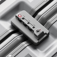 Valise Walktrip Premium à cadre en aluminium avec serrure à combinaison TSA, roues pivotantes et compartiment de séparation sec-humide