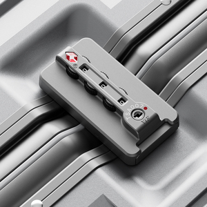 Walktrip Premium Aluminum-Frame <strong>Suitcase</strong> with TSA Customs Combination <strong>Lock</strong>, Spinner Wheels and Dry-Wet Separation Compartment - Product Image 2