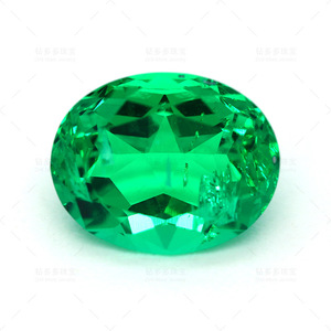 Colombian Emerald 8x10mm Oval Lab Created Green Gemstone For Jewelry Making - Product Image 5