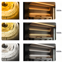 Haute qualité DC12V 24V SMD IP20 LED bande lumineuse bande Flexible blanc chaud/naturel/froid 10m longueur CE RoHS contrôleur certifié