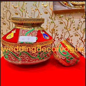 Macetas decorativas de colores para boda, de la India - Product Image 6