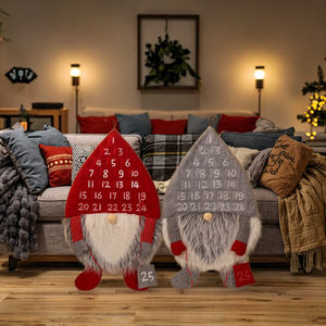 En gros tenture murale Santa feutre calendrier <span class=keywords><strong>de</strong></span> l'avent avec poches compte à rebours <span class=keywords><strong>de</strong></span> noël maison arbre <span class=keywords><strong>de</strong></span> noël décoratif - Product Image 5