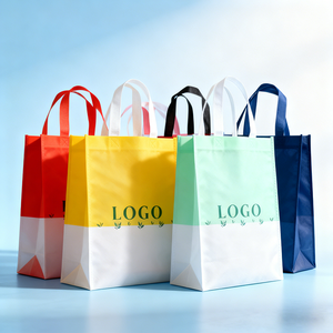 Non-Woven Food Grade Reusable Tote Bag with Customizable Color and Logo for Promotional Food Packaging