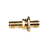 Connecteur RF hexagonal SMA-KKY plaqué or, adaptateur SMA femelle-femelle avec filetage, fourni par le fabricant