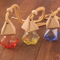 Coloré Stock 8ml diamant huiles essentielles parfum aromathérapie parfum verre désodorisant vide voiture suspendu diffuseur bouteille