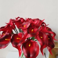 Hoge Kwaliteit Mini Pu Calla Lelie Kunstmatige Real Touch Calla Lelie Bloemen Voor Tafel Middenstuk Bruiloft Kerst Easter