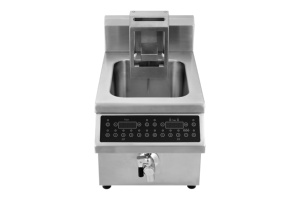 Friteuse Commerciale de Comptoir Entièrement Automatique avec Système de Levage, Capacité 8L, AM-CD8F101A, Haute Puissance de Cuisson, Chaleur Intense - Product Image 5
