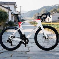 Vélo de route en carbone TWITTER R5pro-Term 24 vitesses, transmission électronique sans fil WheelTop EDS TX, frein à disque hydraulique 700C