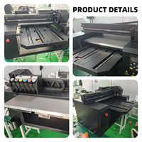 Mesin Printer Cetak UV Flatbed A1 untuk Casing Ponsel dari Kaca Keramik, Mesin Cetak Inkjet UV 6050