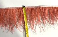 HS-48 plume d'autruche artisanat coupe frange en vrac couture plumes d'autruche garniture pour vêtement jupe robe