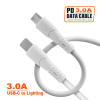 Cable de datos de nailon + ABS con iluminación de 3A, cable de datos de nailon duradero, elegante, 1M de longitud, TPE de 8 pines para carga de alta velocidad, compatible con iPhone 11 12 13 14