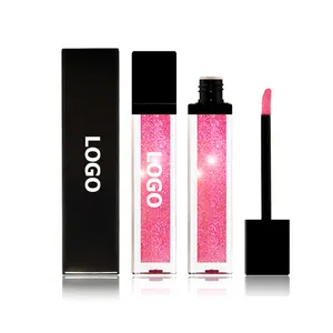 Etiqueta privada 21 colores brillo hidratante brillante lápiz labial líquido teñido Light Up Vegan brillo de labios a granel venta al por mayor maquillaje personalizado