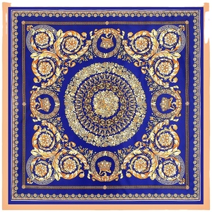 도매 90cm 럭셔리 말 인쇄 실크 스퀘어 스카프 소프트 스퀘어 새틴 실크 스카프 - Product Image 4