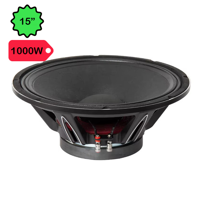 OEM Customized Professional 15" High Power Woofer 500-1000W 8 Ohm Superior Bass Performance with Die-Cast Aluminum Basket