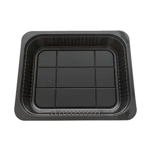 High Repurchase Rate 1 Compartment Cpet Food Tray Big Size Cpet Meal Tray For Ready Meal