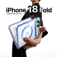 Étui de téléphone portable personnalisé de luxe, logo personnalisé avec emballage individuel transparent, coque de téléphone pour iPhone 18 DUO