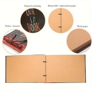 Álbum de Fotos y <span class=keywords><strong>Libro</strong></span> de Aventuras PANDA, Estilo Retro, Cubierta con Letras en Relieve, Diario de Viaje, Kit de Diario para <span class=keywords><strong>Parejas</strong></span>, Día de la Madre - Product Image 6