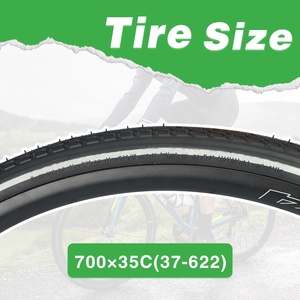 ZUKKA <strong>700x35C</strong> Road Bike <strong>Tire</strong> Grooved Tread Durable Rubber Comfortable Foldable High Quality Reflective Sidewall Bicycle <strong>Tires</strong> - Product Image 2