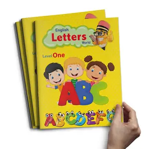 Custom Book Printing Preschool Educacional Crianças Atividade Workbook Exercício Livro Texto Livro Impressão Serviço