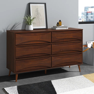 Hot Selling Moderne Bruine Houten Ladekast Eenvoudige Slaapkamer Hout Multi Lade Emmerkast - Product Image 1