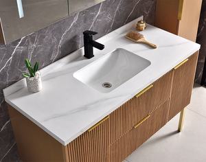 Grand <span class=keywords><strong>meuble</strong></span> de salle de bain moderne au sol avec pieds de <span class=keywords><strong>lavabo</strong></span> Armoires de salle de bain avec miroir <span class=keywords><strong>Meuble</strong></span>-<span class=keywords><strong>lavabo</strong></span> - Product Image 6