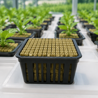 Blocs de culture en laine de roche hydroponique en gros, tailles personnalisées disponibles, cubes de germination de graines pour l'agriculture en serre commerciale