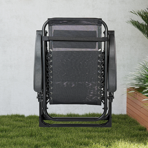 Sedia <span class=keywords><strong>da</strong></span> Campeggio Doppia Reclinabile <span class=keywords><strong>da</strong></span> Esterno, <span class=keywords><strong>Sdraio</strong></span> a Gravità Zero con Rete Traspirante e Cuscino - Product Image 5