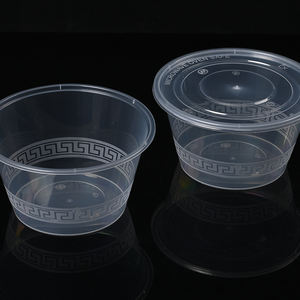 Contenitore per zuppa rotondo in plastica materiale PP a microonde Porridge cibo da asporto contenitore per pranzo monouso con manomissione - Product Image 5