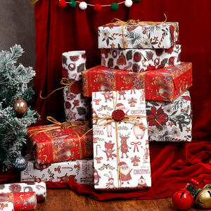 Factory Wholesale Custom <b>Christmas</b> <b>Luxury</b> <b>Paper</b> Roll 70cm X 95cm <b>Wrapping</b> <b>Paper</b> for Packaging - Product Image 2
