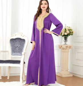 <span class=keywords><strong>M</strong></span>-55 Abayas Dubai Kleding 2023 Kalkoen Kaftan Islamic Kleding Abaya Vrouwen Moslim Jurken - Product Image 6