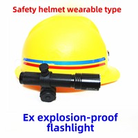 Lampe torche antidéflagrante IP66 en aluminium, mini lampe frontale de sécurité à LED puissante pour casque, idéale pour les stations de pompage et les casernes