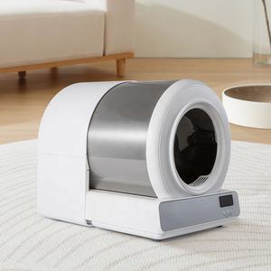 Vente en gros usine : Nouvelle litière pour <span class=keywords><strong>chat</strong></span> entièrement automatique en métal, nettoyage intelligent, contrôle par application, grande capacité, lavable pour chats - Product Image 3