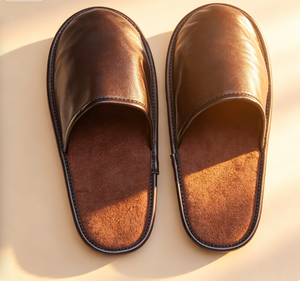 Pantoufles de luxe en laine mérinos pour hommes <span class=keywords><strong>et</strong></span> femmes, confortables <span class=keywords><strong>et</strong></span> chaudes, pantoufles d'intérieur antidérapantes en <span class=keywords><strong>cuir</strong></span> véritable <span class=keywords><strong>et</strong></span> peau de <span class=keywords><strong>mouton</strong></span> - Product Image 2