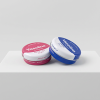 Mini boîte ronde en métal 20g pour crème visage gelée cristalline, pot cosmétique vide, boîte de rangement portable pour baume à lèvres et hydratant