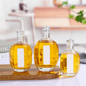 250ml 375ml 500ml Sello en forma de <span class=keywords><strong>Granada</strong></span> Licor de vino fresco Botellas de jugo de vidrio únicas con tapón - Product Image 6