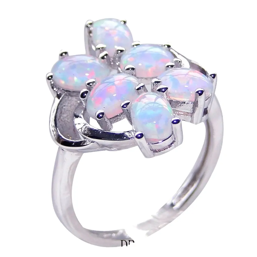 925 Perhiasan Opal Perak Harga Per Gram Cincin Opal Api Australia Batu Permata Pertunangan Opal Multi Harga