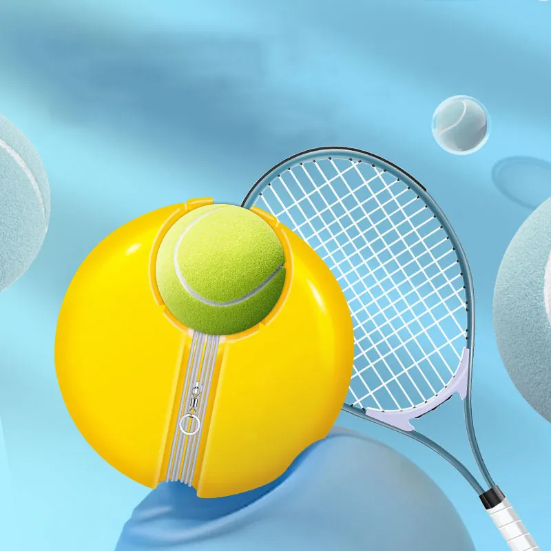 खेल स्वयं-अध्ययन पलटाव गेंद टेनिस ट्रेनर टेनिस प्रशिक्षण उपकरण व्यायाम टेनिस गेंद के साथ डिवाइस