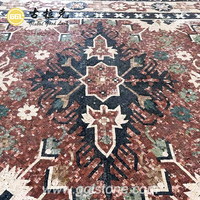 Motif de tapis en marbre fait à la main Art mural en mosaïque au jet d'eau pour la décoration intérieure